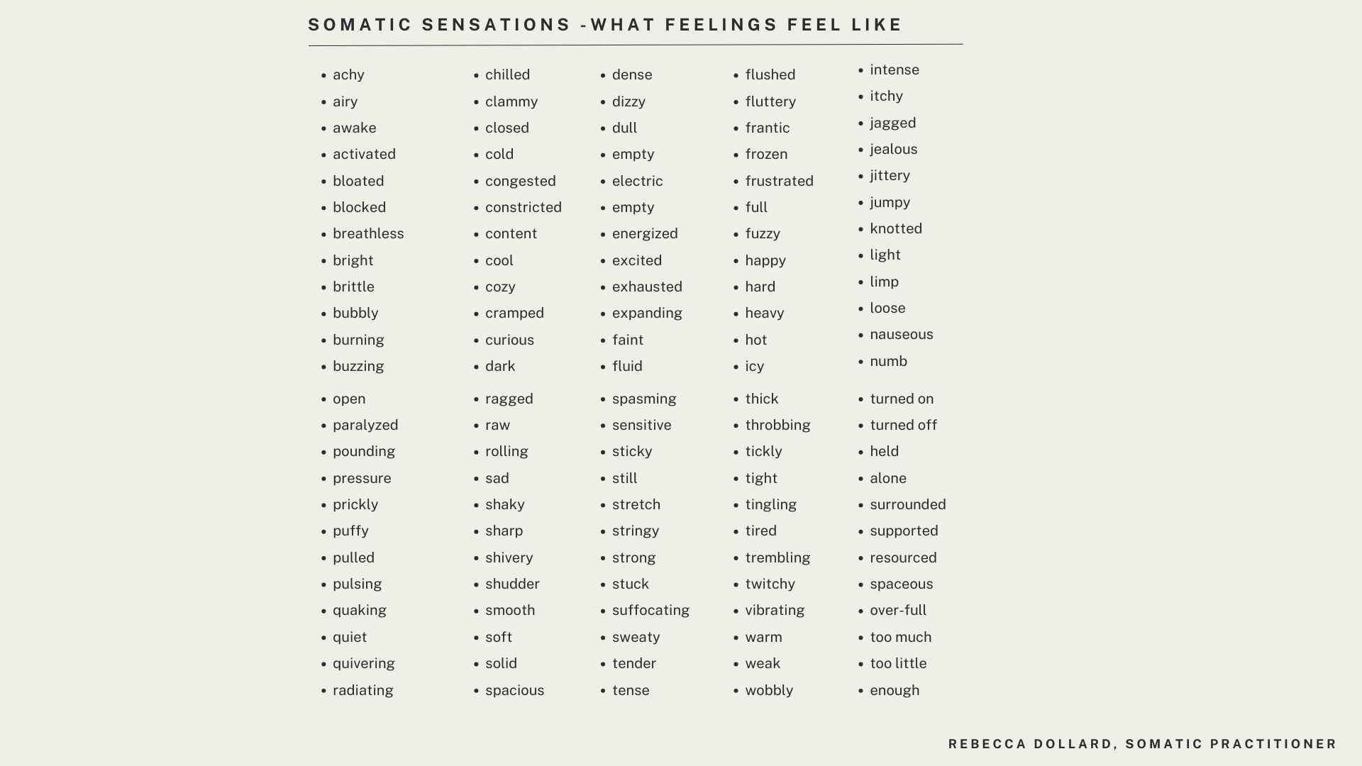somatic healing and processing
